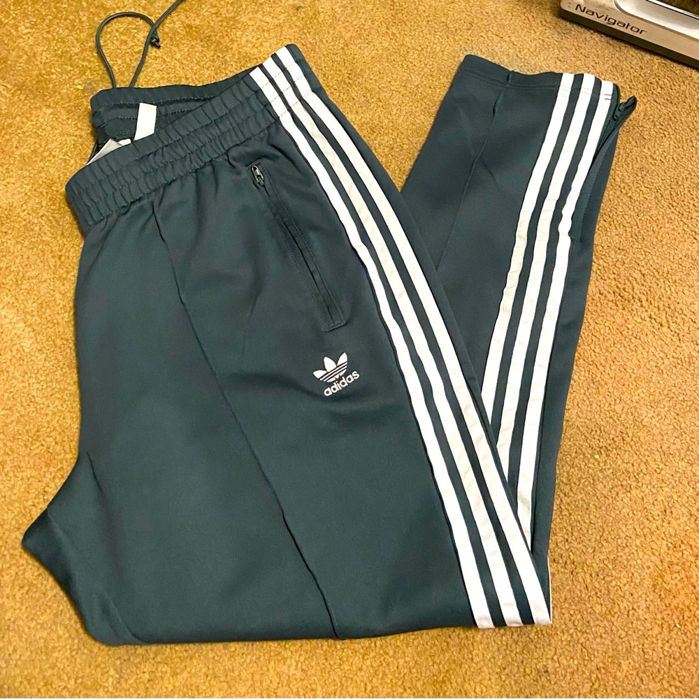 Dark green Adidas pants
